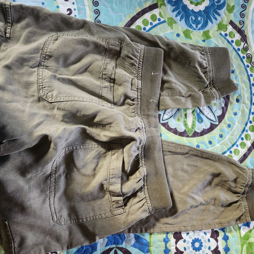 American Eagle Casual Olive Cargo Pants - Picture 5 of 8